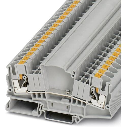 Phoenix Contact 3212183 Doorgangsklem 8.2 mm Snelaansluiting Grijs 50 stuk(s)
