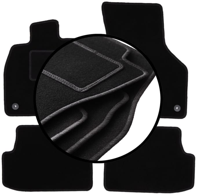 Complete set veloursmatten voor: Audi A3 8V hatchback 5-deurs, cabrio (2012-)