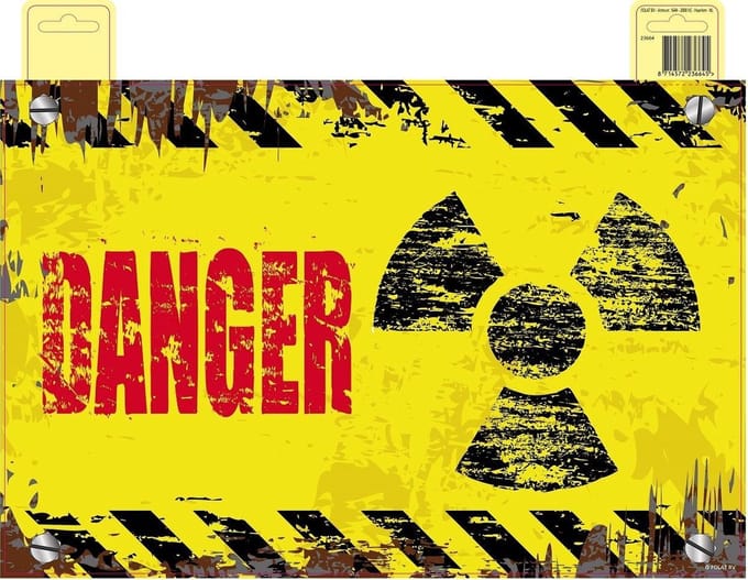 Deurbord Danger 37cm