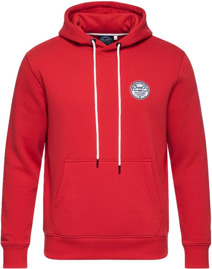 OMBRE Sweater - Regular Fit - Katoen - Lange Mouw Donkerrood S