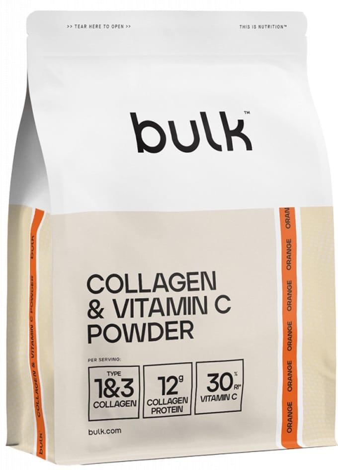 Bulk Collagen & Vitamin C Powder (500g) Orange - Eiwitten - Collageen