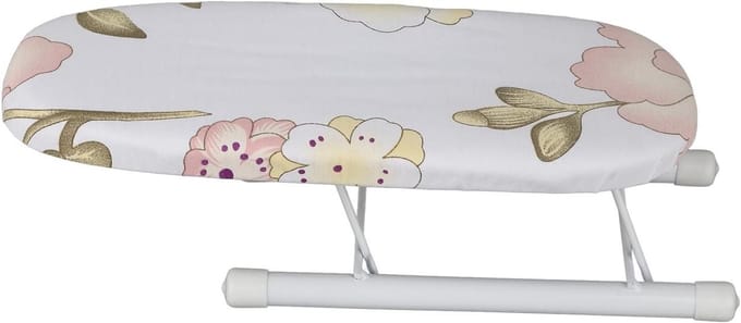 Mini strijkplank - Tafelplank - Gericht strijken - Opvouwbaar en draagbaar - 27x11x4 cm - Pioen