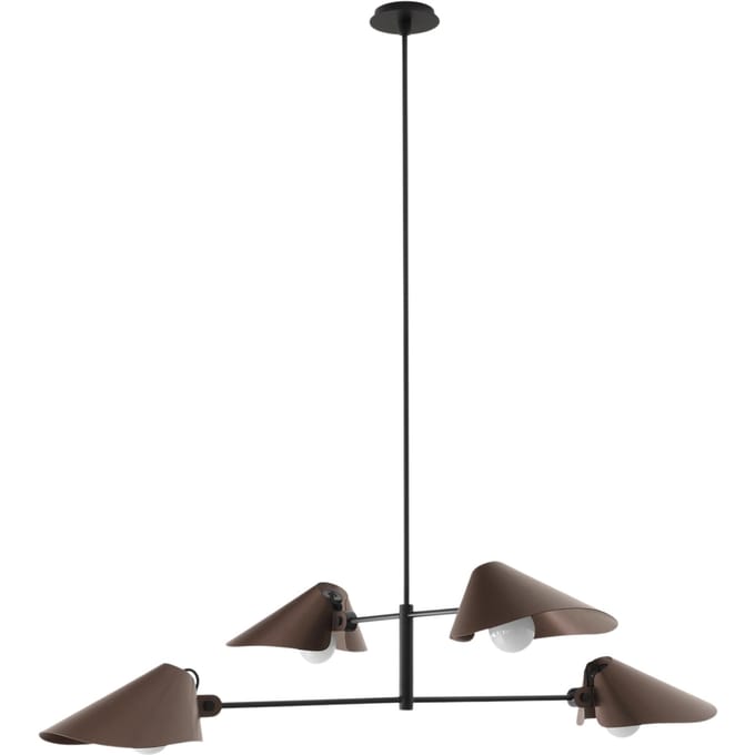 &Tradition Bonnet SC91, SC92, SC93 hanglamp - bronzed brass - Höhe 140 cm