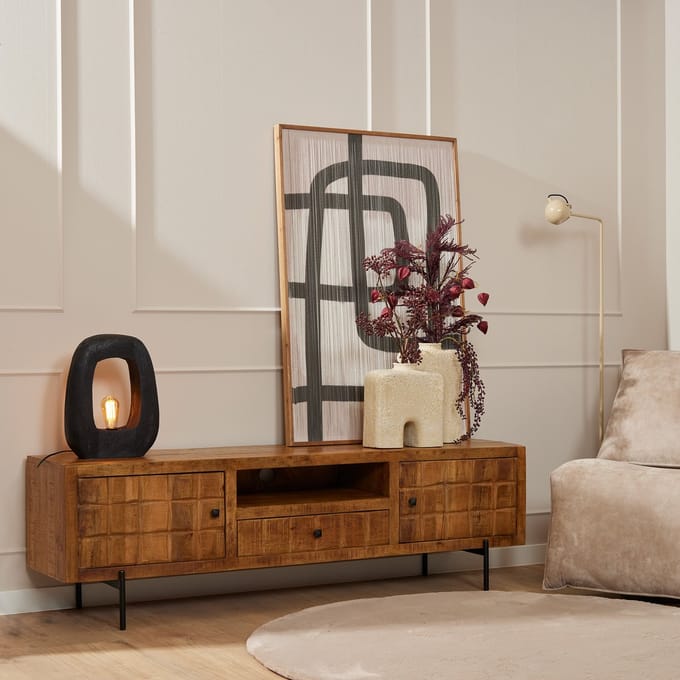 Tv meubel Brandy - 180 cm - naturel
