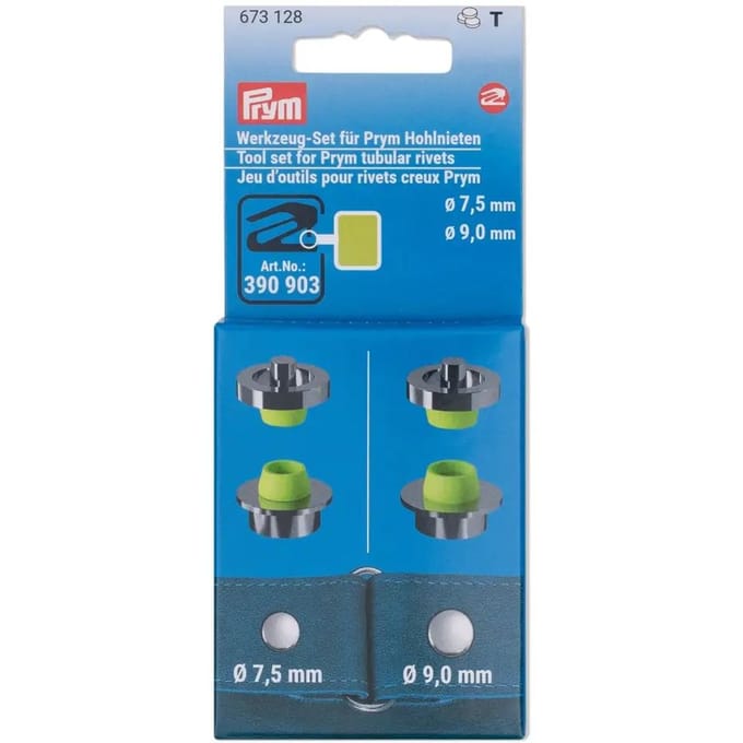 PRYM Gereedschap-set holle nieten 7,5+9mm 4st 673128 - Prym