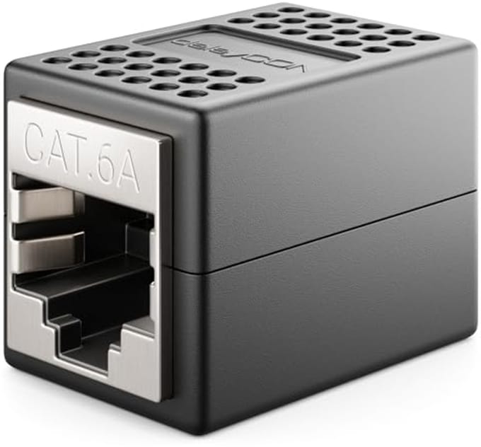 RJ45 Koppeling - LAN Kabel Uitbreiding voor Cat5 Cat6 Cat7 Cat8 Netwerken - 10 Gbit/s