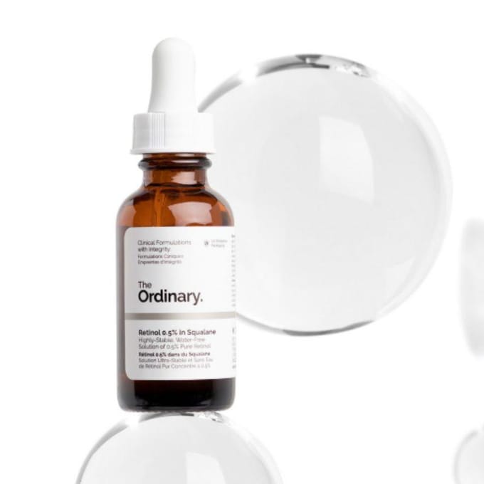 The Ordinary Retinol Nul Punt Vijf Procent in Squalane Anti-Aging Gladmakend Gezichtsserum 30ml white