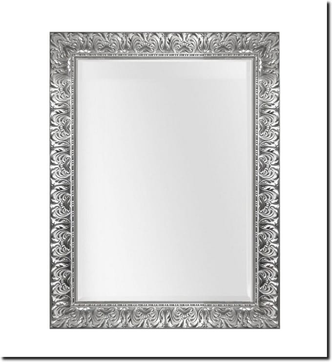 Barokke spiegel Sergio Cristal zilver