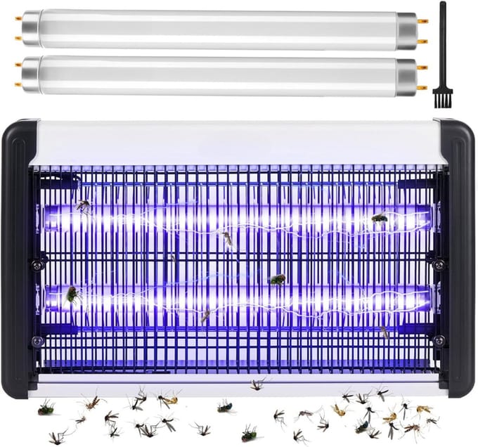 ZRSS® Vliegenlamp - Elektrische muggenlamp - Insectendoder - Vliegenvanger - Tegen muggen, fruitvliegjes en motten