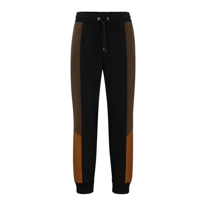 Boss Heren Lamont Colour Block Slim Joggingbroek (Groen)