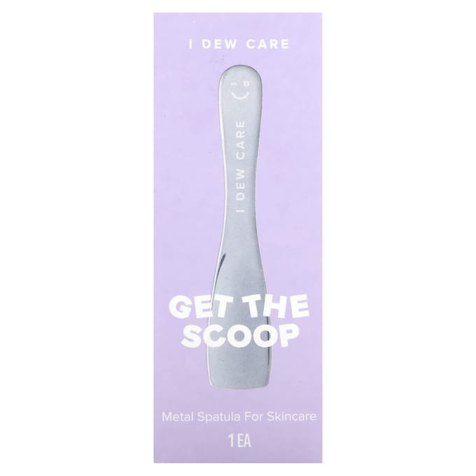 I Dew Care, scoop, metal spatula for skin care, 1 spatula white