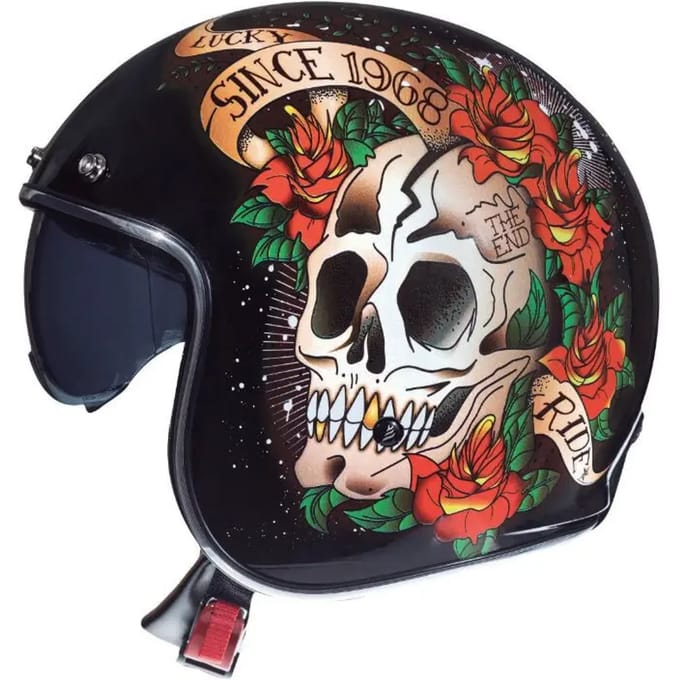 Jethelm MT Helmets Le Mans 2 SV Skull & Roses A1