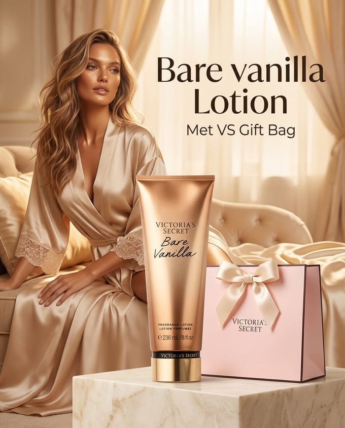Victoria's Secret Bare Vanilla Shimmer Body Lotion | Incl. VS Geschenktasje