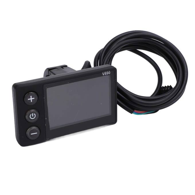 Fiets LCD Display Waterbestendig Multifunctioneel Fietsen Kleurenscherm Bedieningspaneel voor 22.2mm black