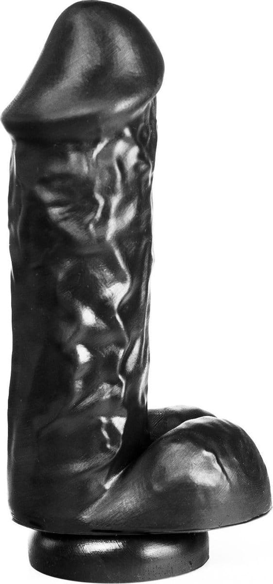 515 line - Dildo Met Zuignap - Lengte 20.5 - Diameter 5.6 cm - Zwart