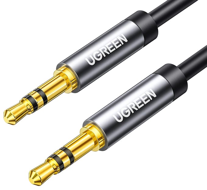 Ugreen - kabel - AUX audiokabel mini-jack 3,5 mm 1m zwart - (AV119)