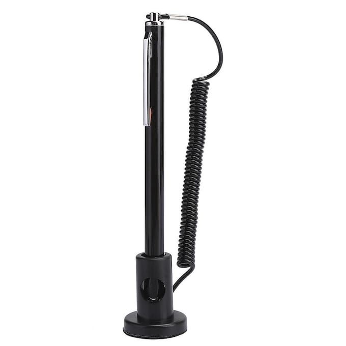 Stylet Actif Capacitif pour Écran Tactile avec Cordon Ressort pour Lecteur MP4 et Tableau d'Écriture noir