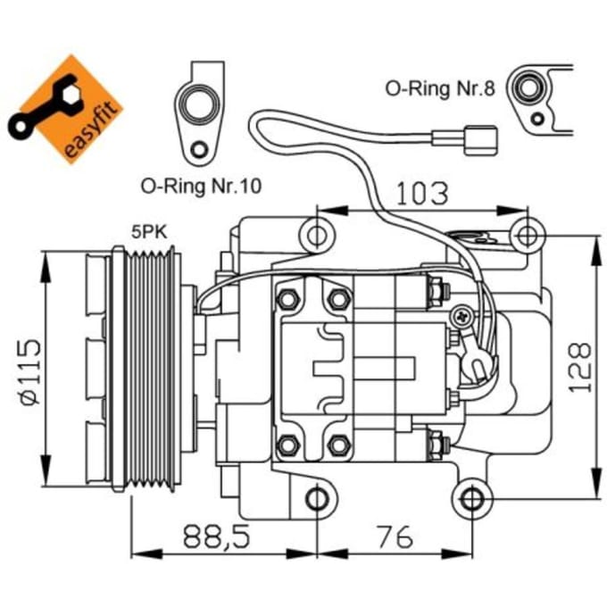 Compressor airconditioning NRF 32681G
