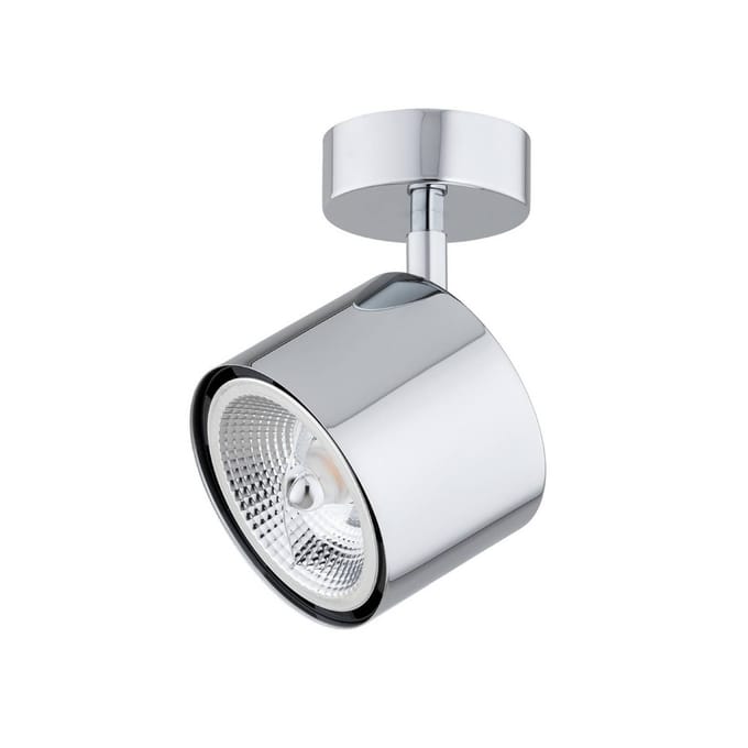 Argon Plafondspot Chloe, verstelbaar, 1-lamp, verchroomd staal