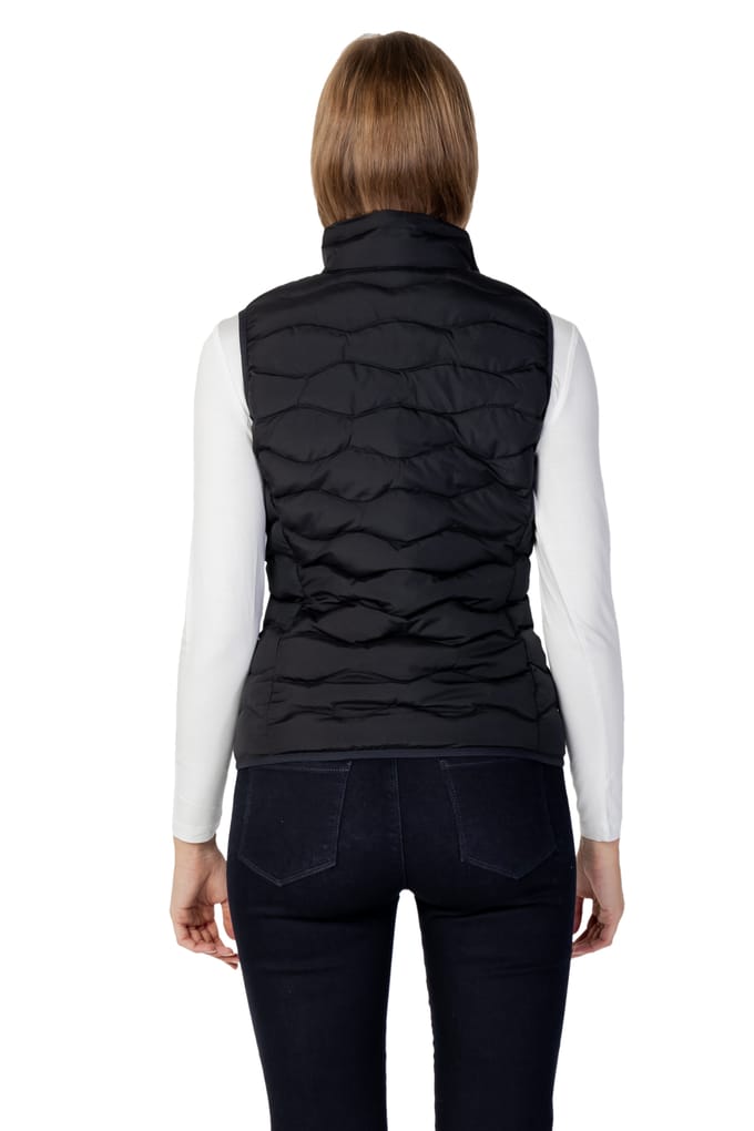 Padded Vest Slim Fit Wo - Black Gilets