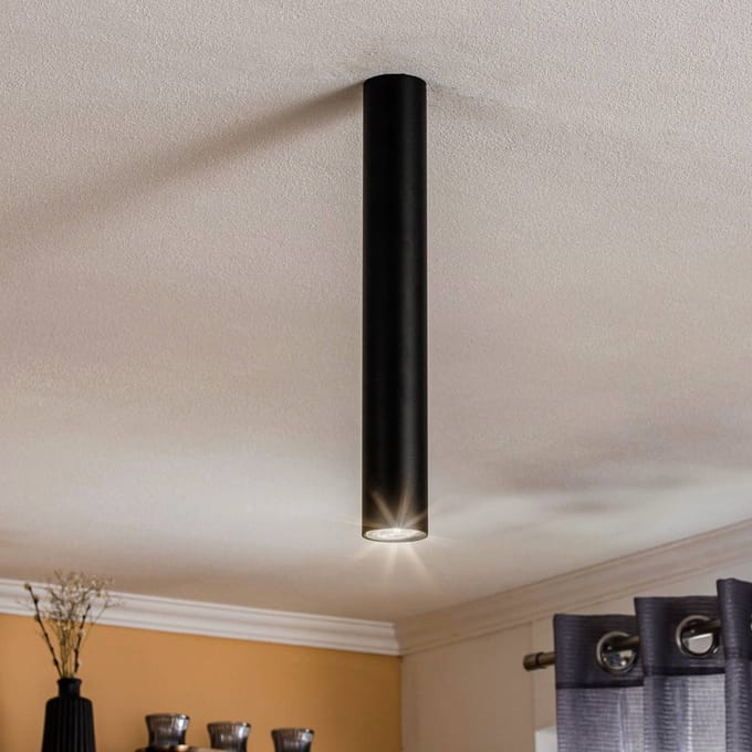 Nowodvorski Lighting Plafondspot Eye, hoogte 40 cm, zwart
