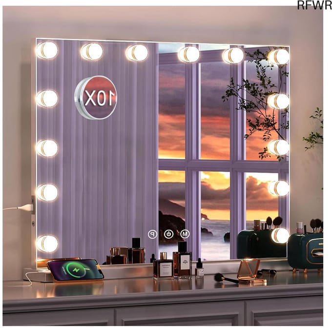 Hollywood Spiegel met Verlichting - Make Up Spiegel - Make Up Tafel - Touchscreen