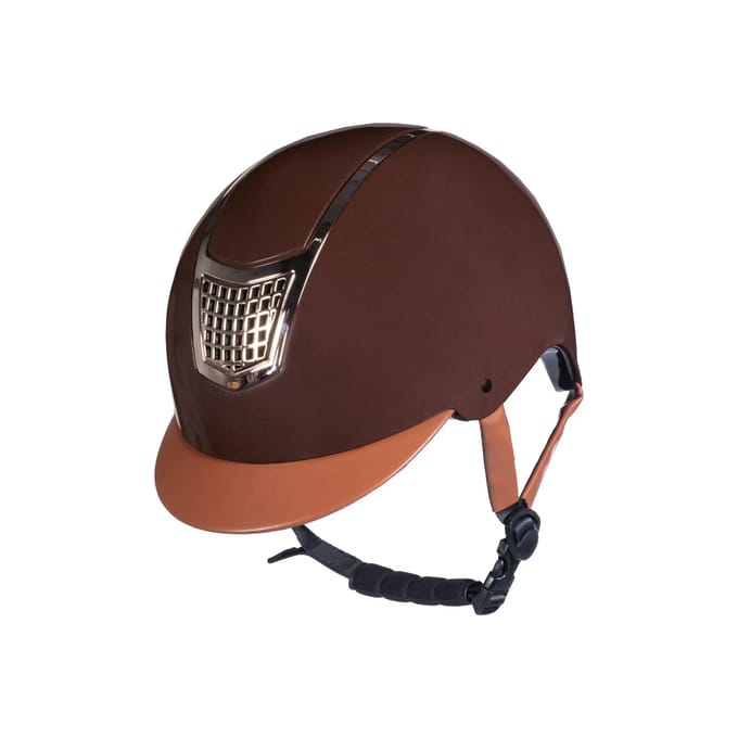 Cap Rijhelm Edinburgh Bruin verstelbaar maat S (53-55 cm)