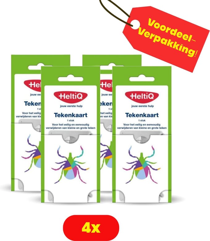 HeltiQ Tekenkaart - 4x1 voordeelverpakking