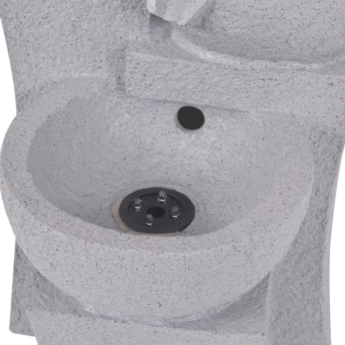 Vidaxl Fontaine d'intérieur avec lumière LED, Résine synthétique