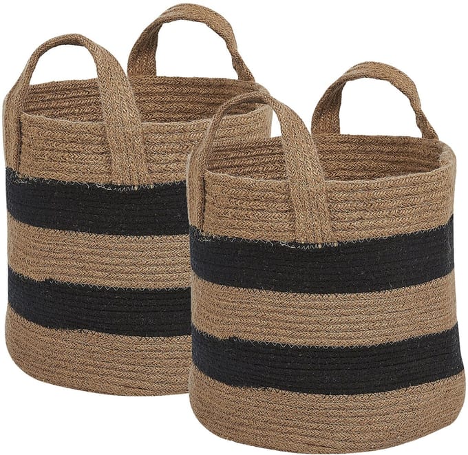GEREDE - Mand set van 2 - Beige - Jute