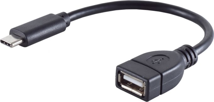 shiverpeaks BS13-20015 USB-kabel USB 2.0 0,12 m USB C USB A Zwart