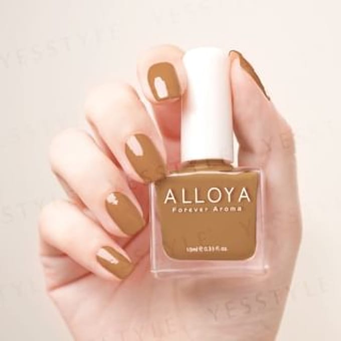 ALLOYA - Water-Based Natural Nail Polish Environmental Friendly 151 Caramel Toffee 10ml