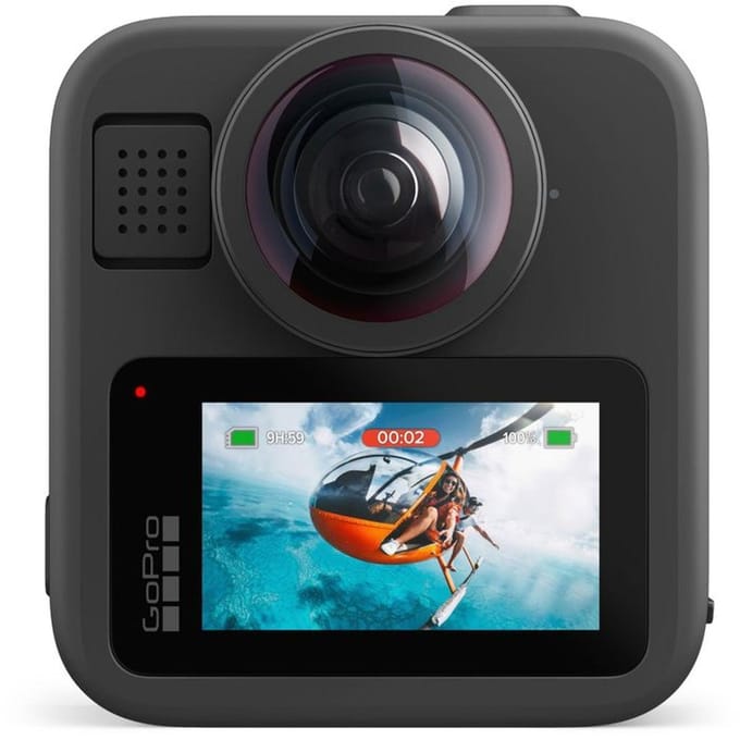 Sportcamera - GoPro - MAX2 - 8K Video's - LCD Touchscreen - Waterdicht tot 5 m - Meeslepende 360 Audio