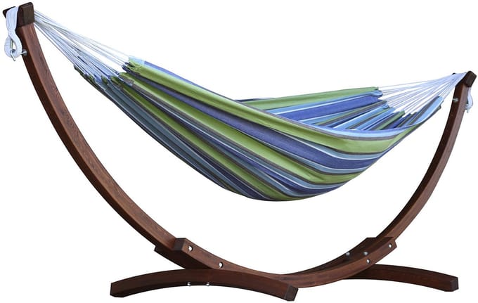 Hangmat met standaard van massief grenen - Tropical