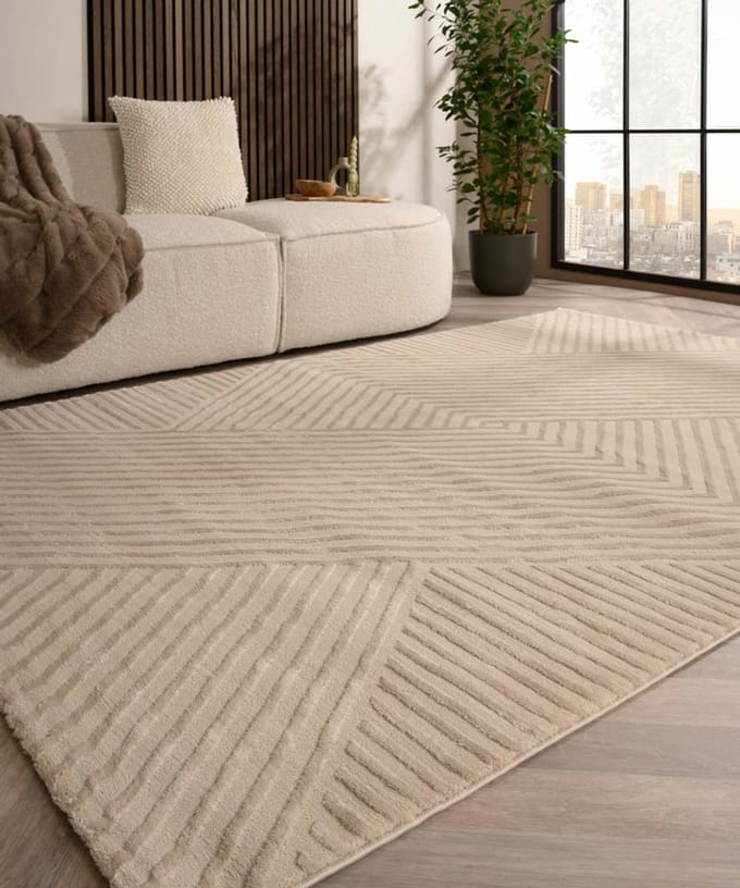 Scandinavische loper - Serene Runa beige 80x250