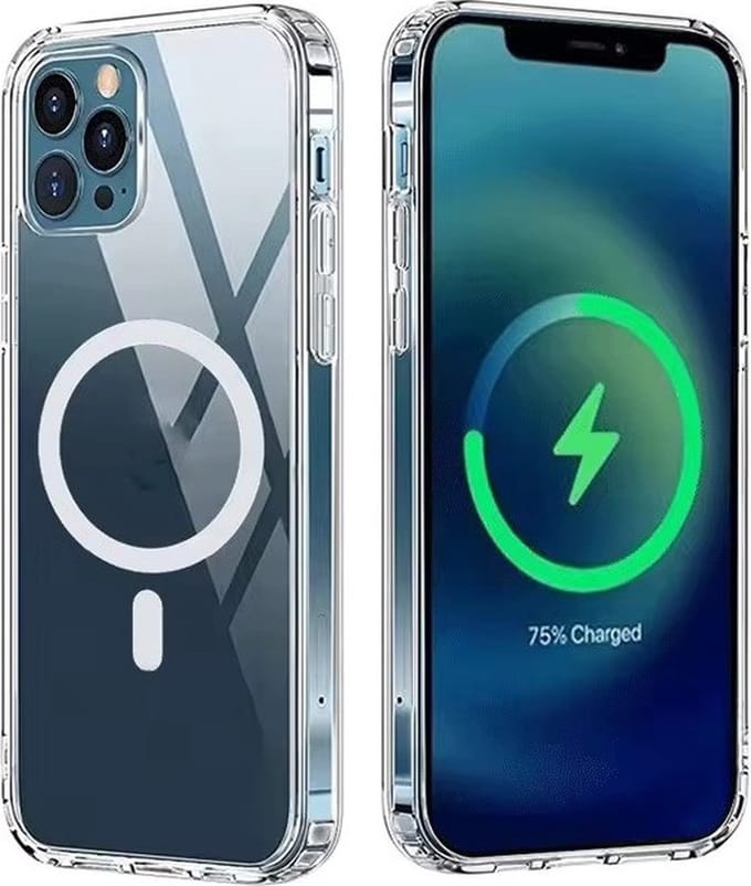 Techgrip - Hoesje geschikt voor iPhone 13Pro Transparant Magsafe Compatible