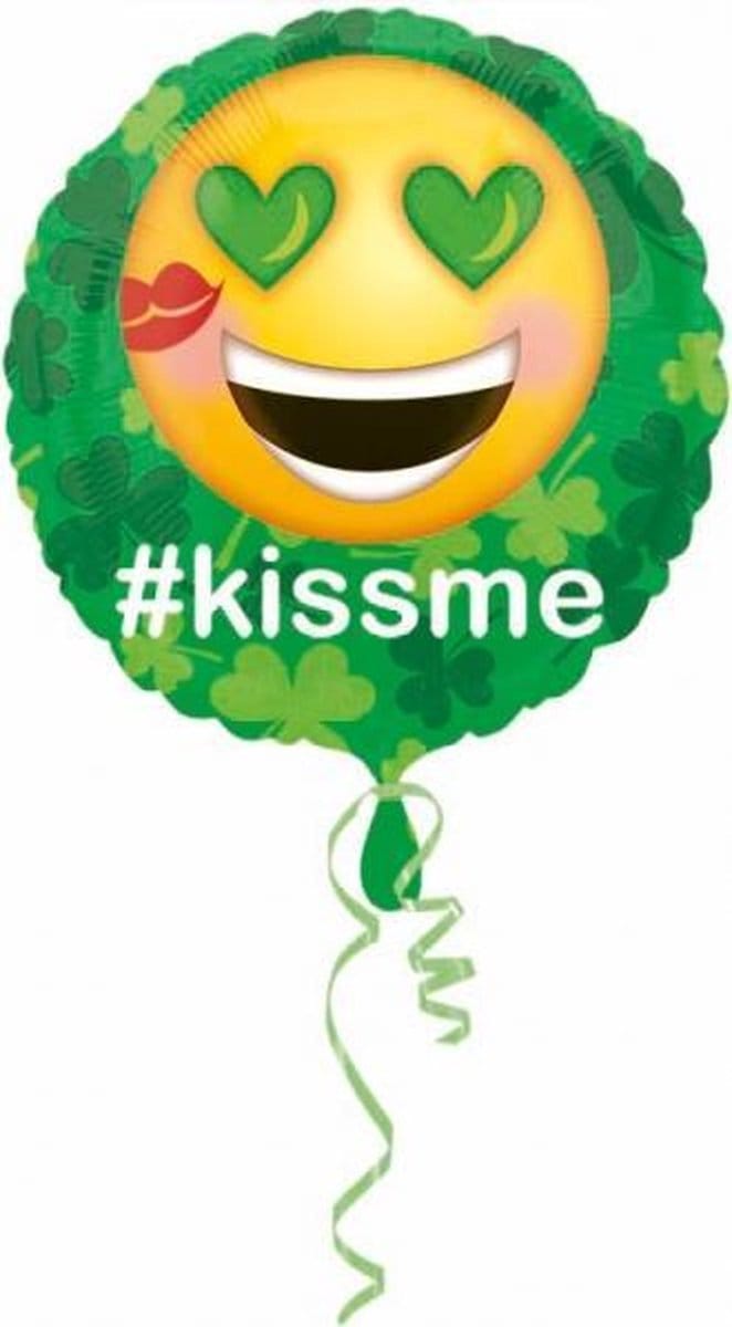 "St.Pat's Kus Me Emoticon" FolieBallon, 43 cm