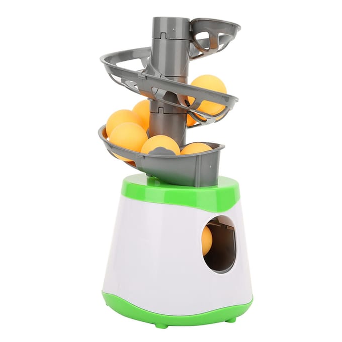 Draagbare ABS Tafeltennis Trainer Pingpongbal Automatische Lanceerder Trainingsmachine Kinderen yellow