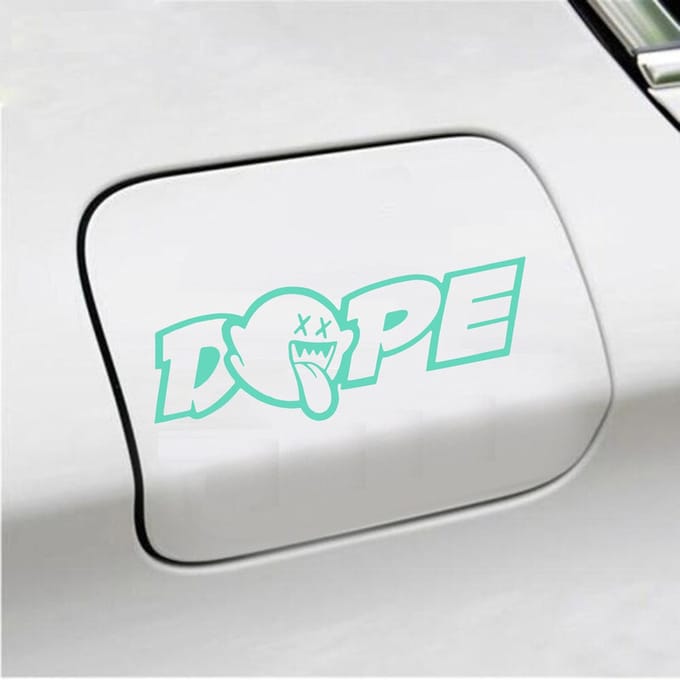 Bumpersticker - Dope - 7 X 20 - Mint