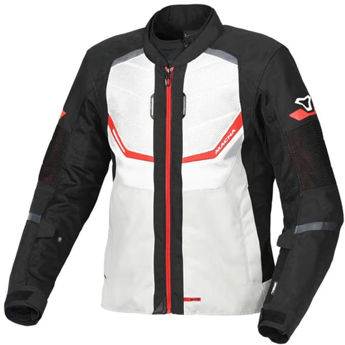 Macna Tondo Textile Summer Jas Grijs Rood - Jas