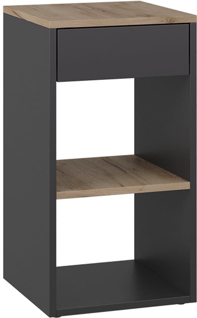 Vicco Dany Nachtkastje – 35 x 65 cm met 1 lade Antraciet