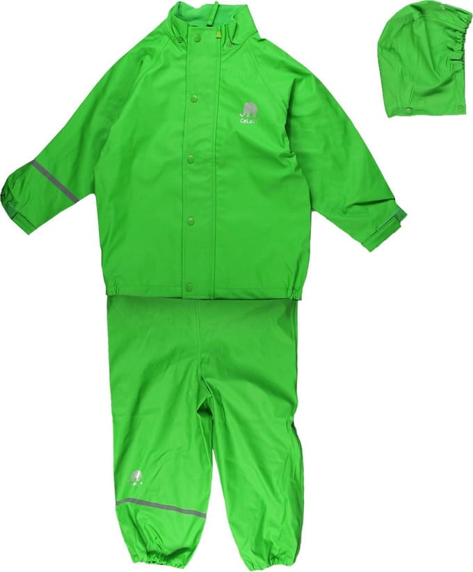 CeLavi Regenpak kinderen - Groen - maat 110 (110-116cm)