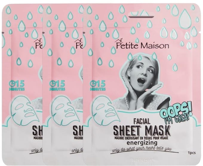 Petite Maison - Energizing Facial Sheet Mask - 3x25ml