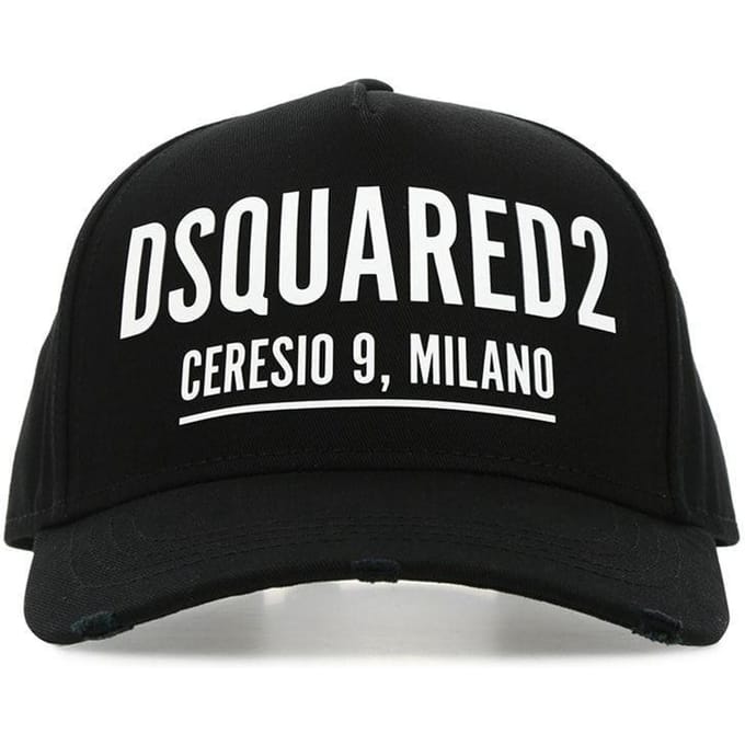 Casquette de baseball DSQUARED2 milano italienne nero gray