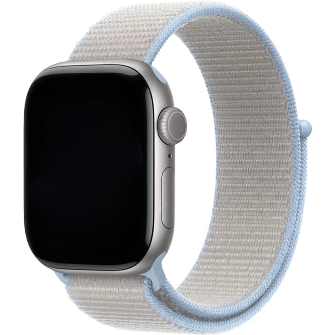2+2 | Apple Watch Bandje Osvo - Geweven - Nylon - Dauwblauw