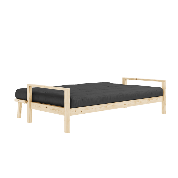 Karup Knop slaapbank - 734 Dark Grey - 101ClearLacquered