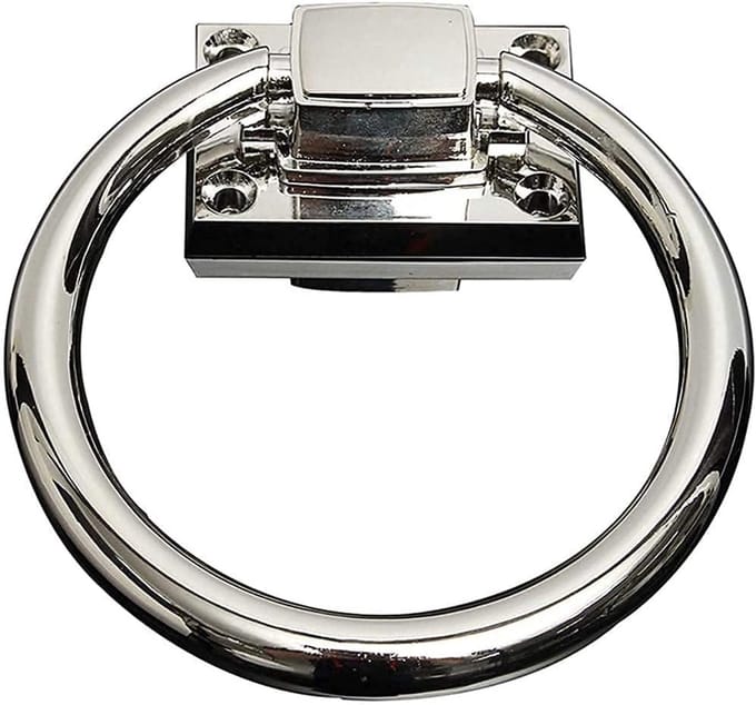 Deurklopper - Trekring Deur - Deur Decoratie - Gedetailleerd Ontwerp - 50 Gram - Glanzend Zilver
