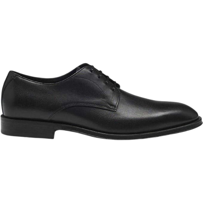 Boss Heren Derrek derby-schoenen van kalfsleer (Zwart)