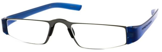 Leesbril Porsche Design P'8801-Titanium/Helderblauw-+2.00