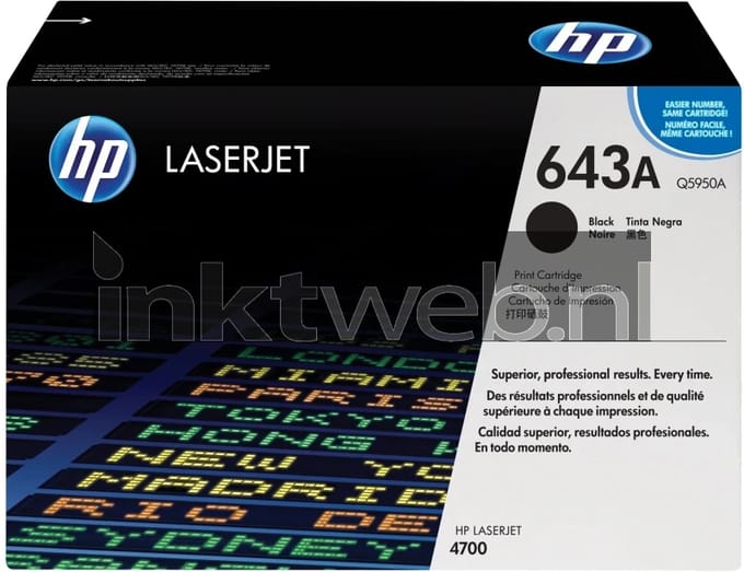 Tonercartridge hp q5950a 643a zwart